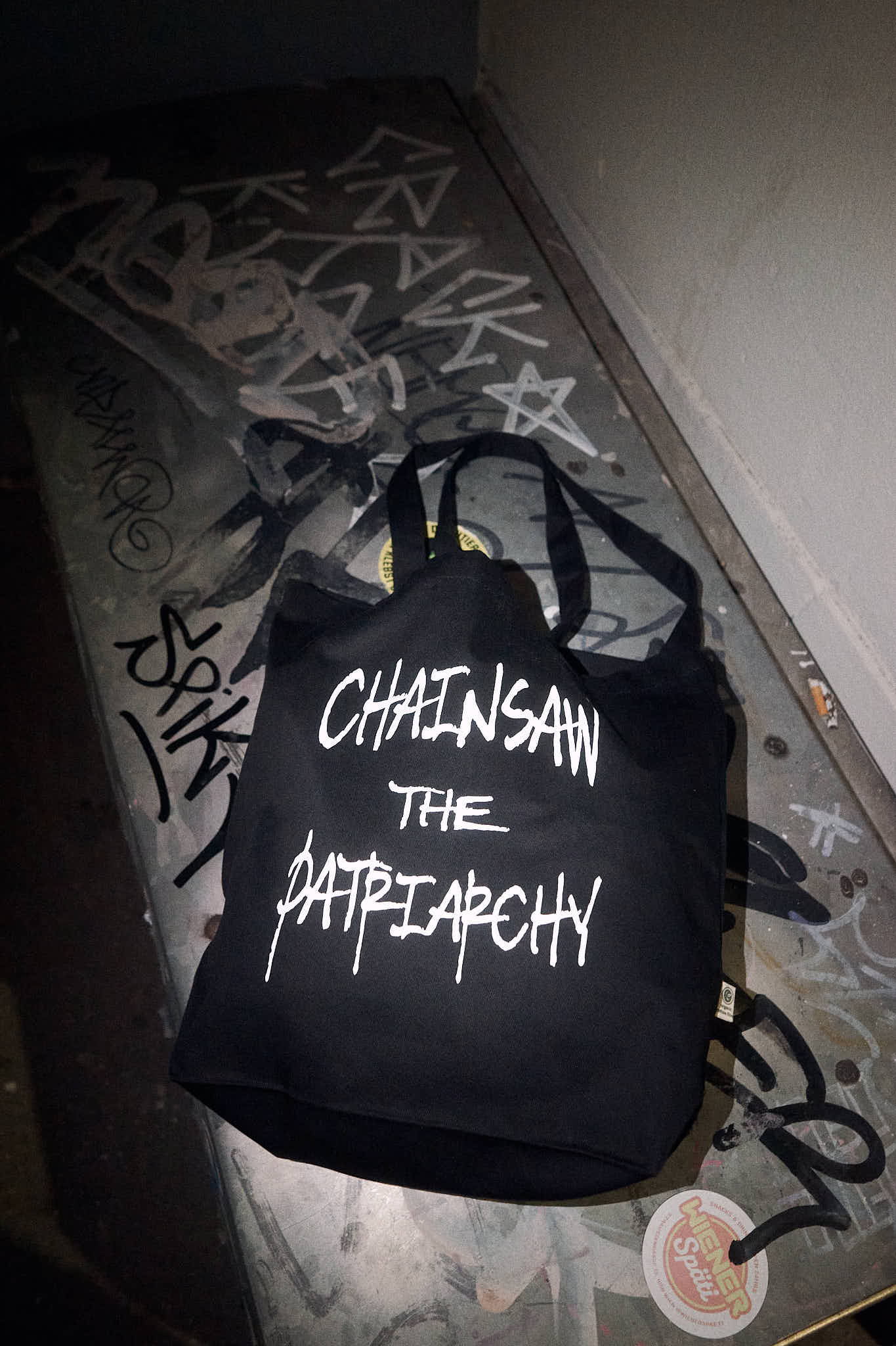 CHAINSAW THE PATRIARCHY BIO-TASCHE
