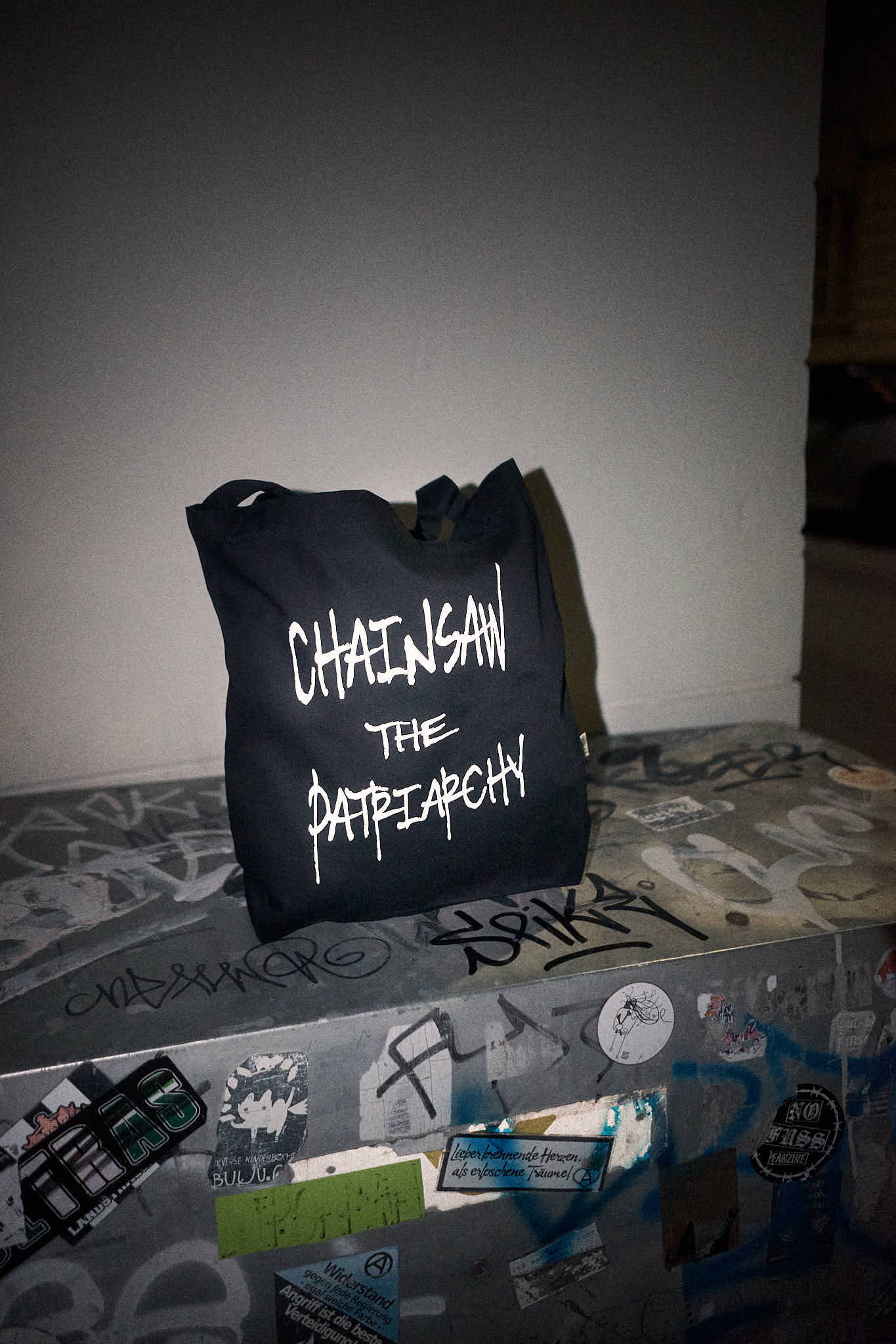 CHAINSAW THE PATRIARCHY BIO-TASCHE