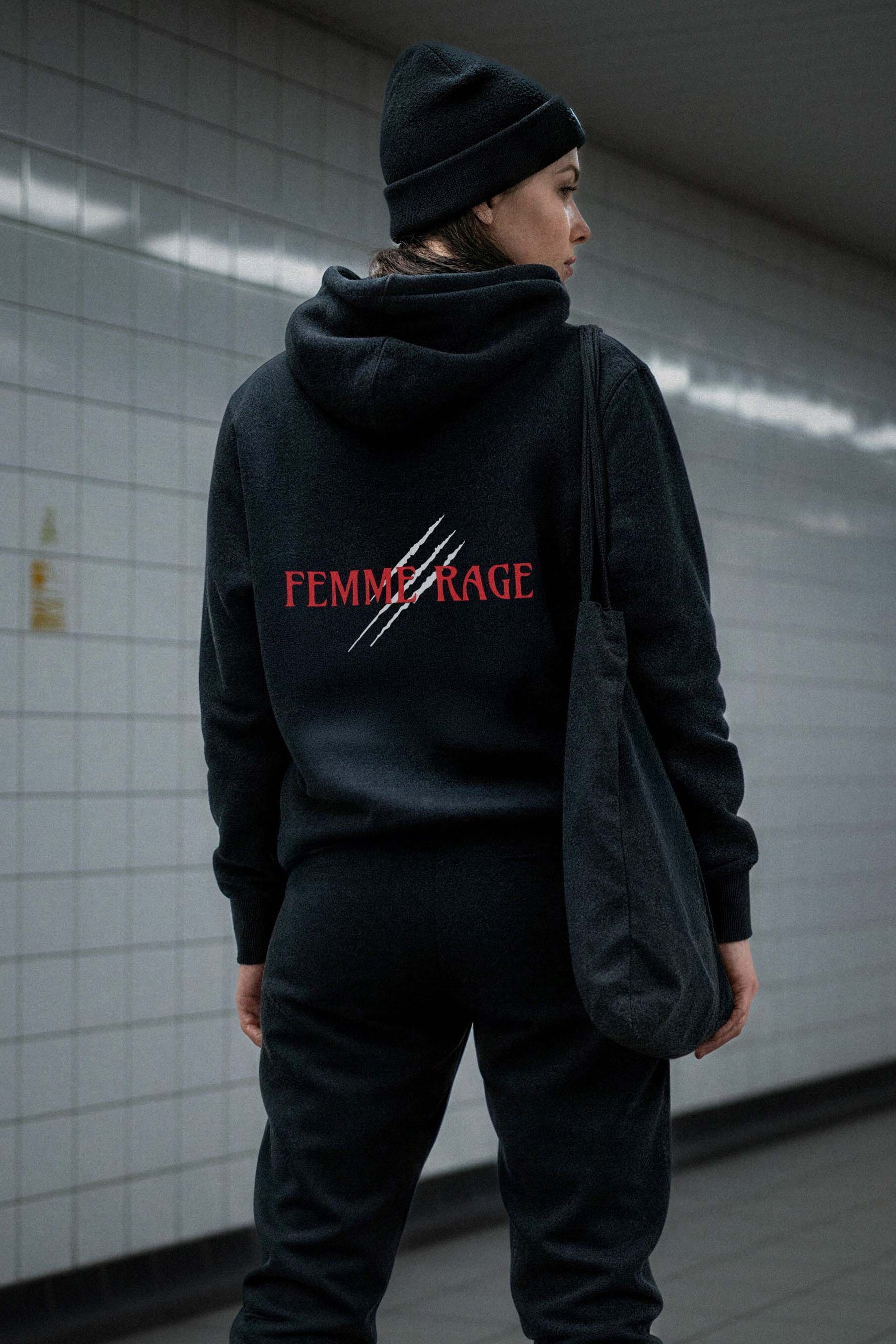 FEMME RAGE BIO-HOODIE